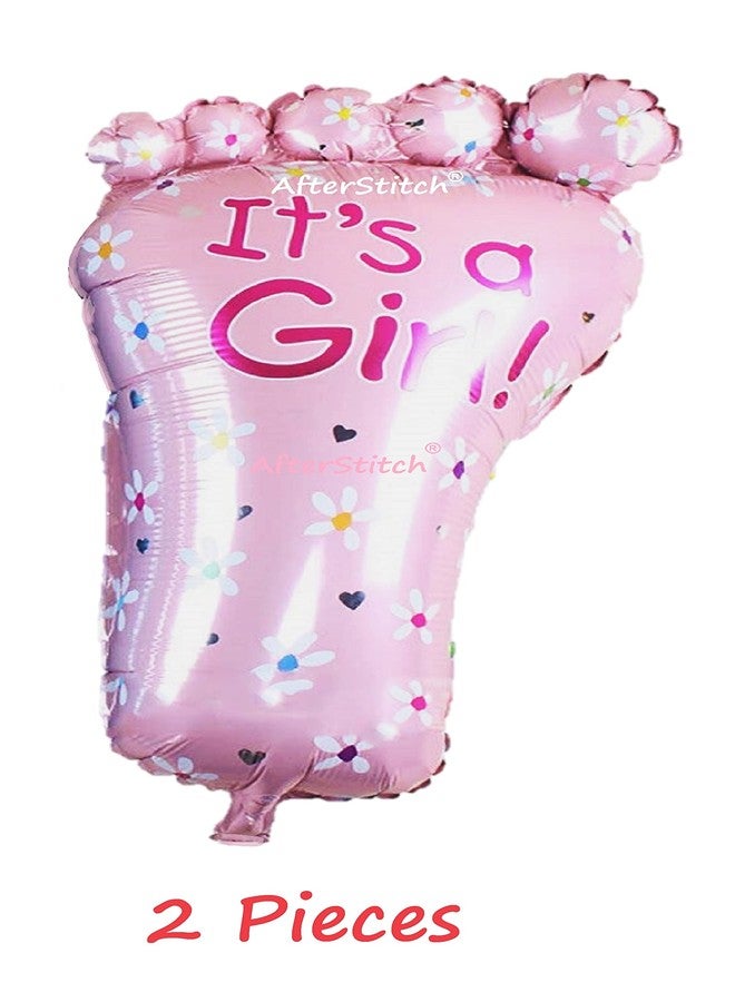 AFTERSTITCH Welcome Girl Decoration Kit Baby Shower Decoration Items Foil Balloons Welcome Home Set It's A Girl 15 pieces (Welcome Girl Combo set) - Image 4